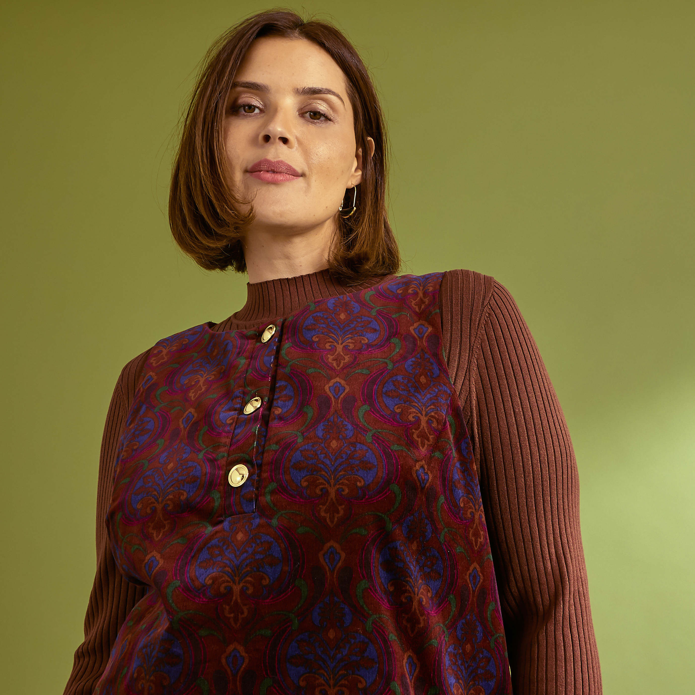 Robe en velours sans manches