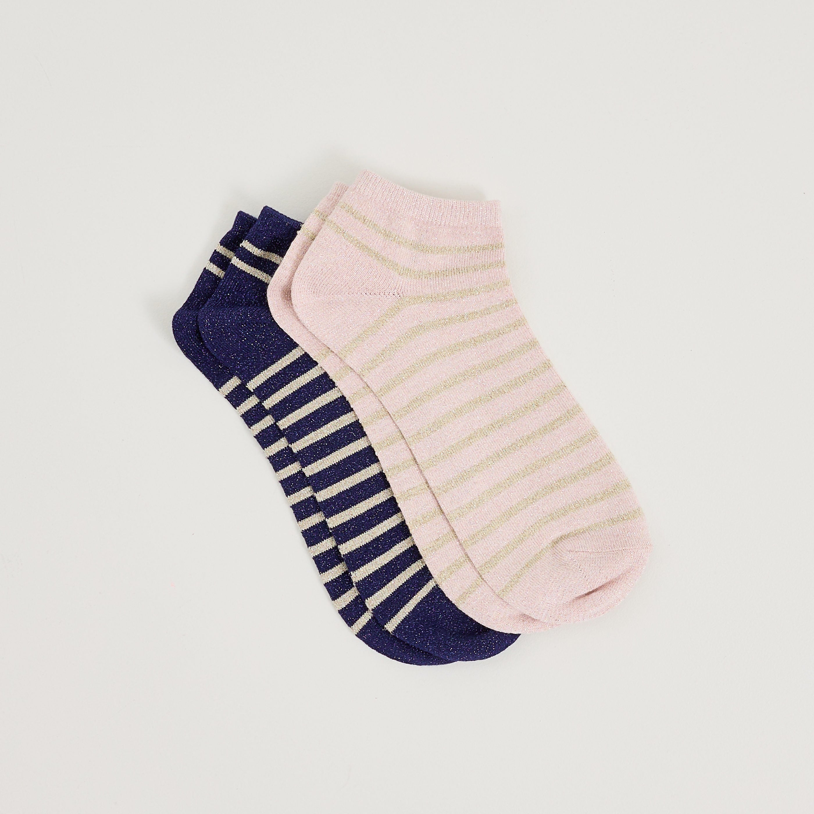 Lot de 2 paires de socquettes femme