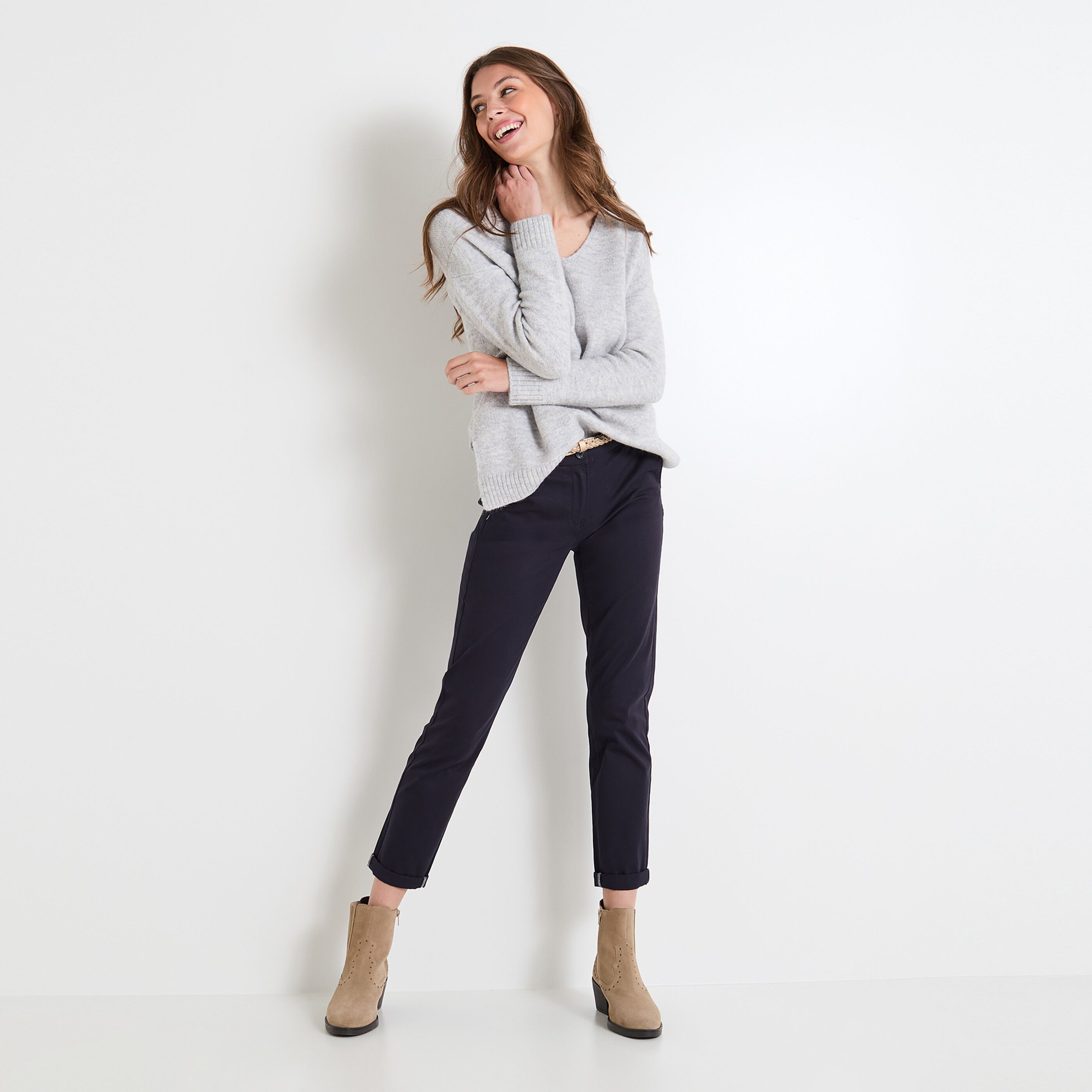 Pantalon chino femme