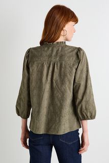 Blouse brodée femme