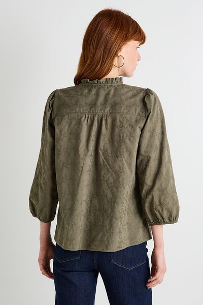 Blouse brodée femme