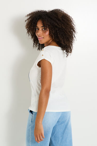 T-shirt col rond femme