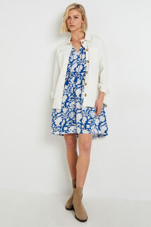 Robe fluide imprimée femme