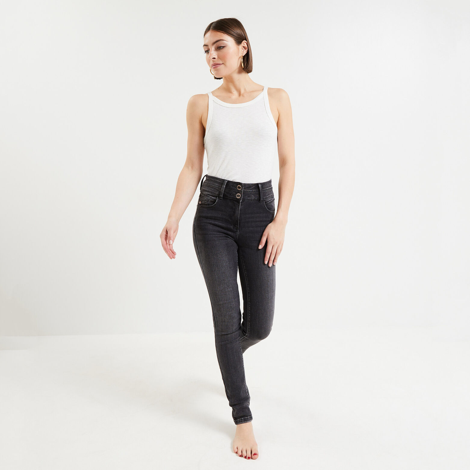 Jean slim taille haute MILAN femme