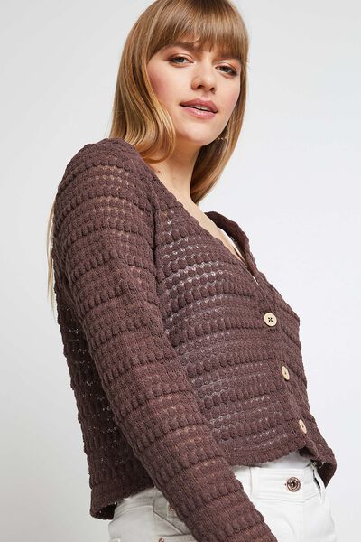 Gilet en maille femme