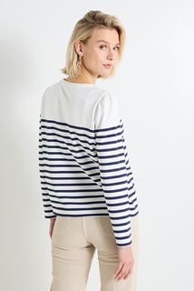Sweat rayé femme