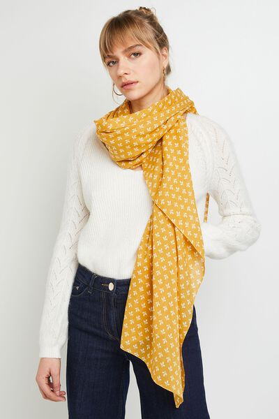 Etole en coton bicolore femme