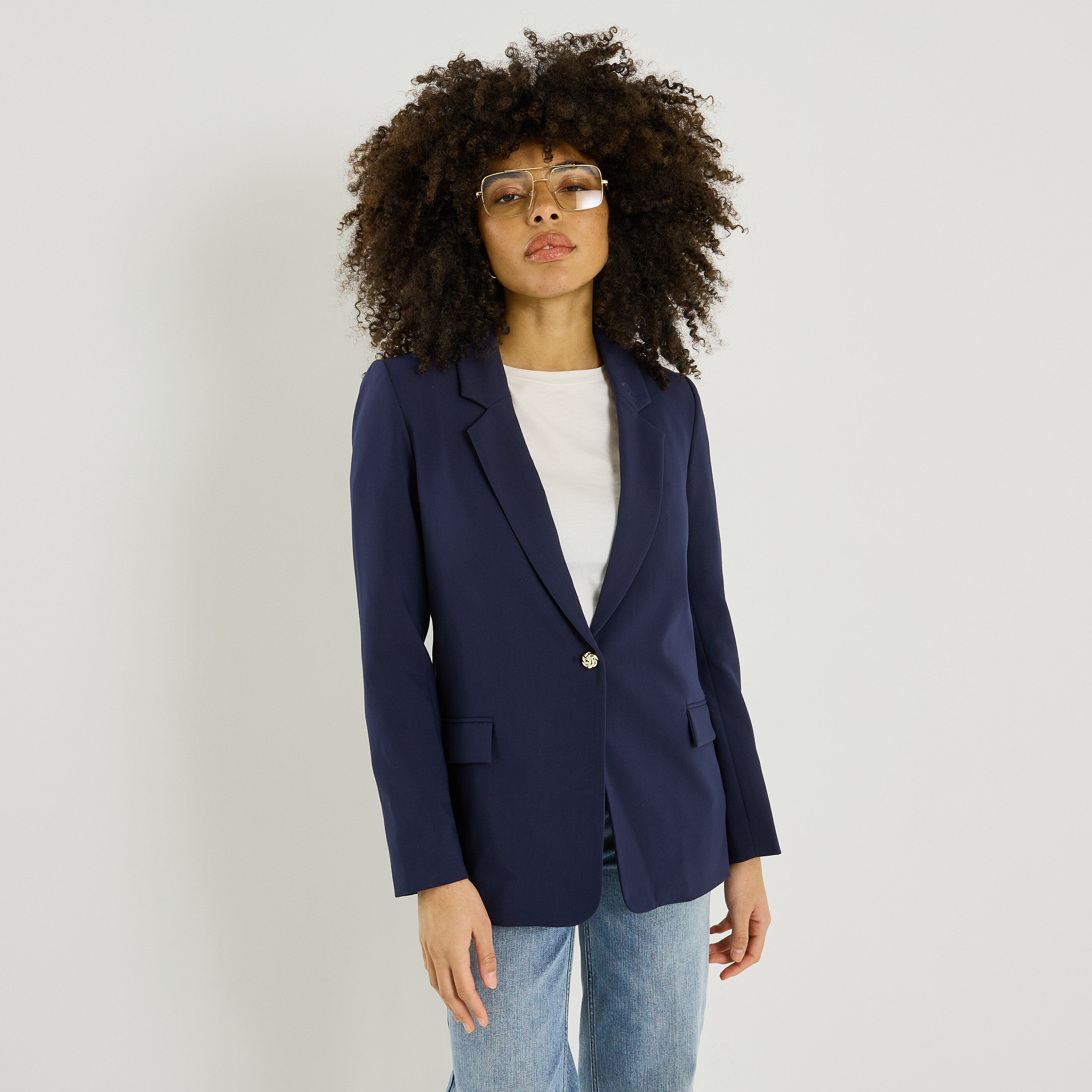 Veste tailleur unie femme