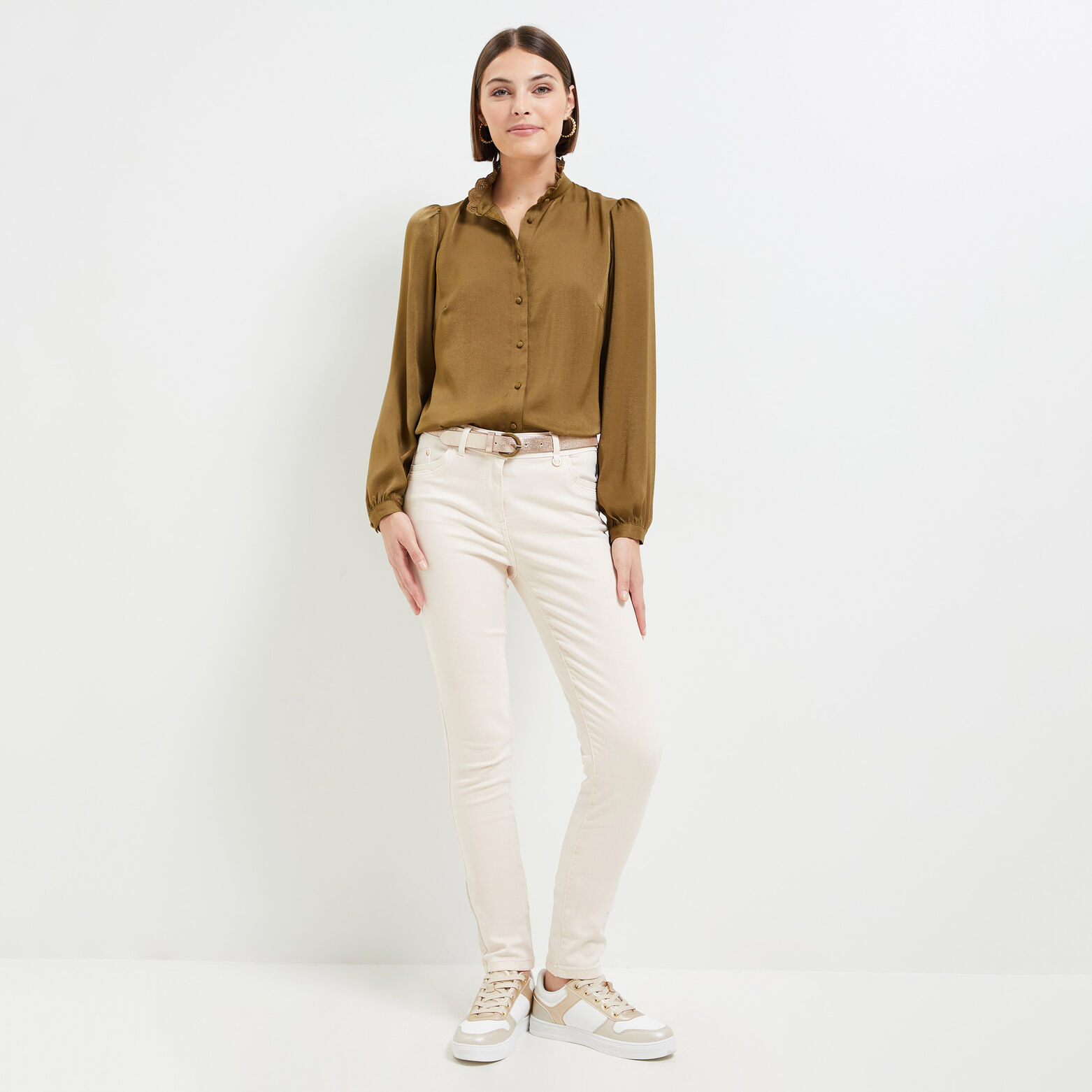 Chemise satin femme