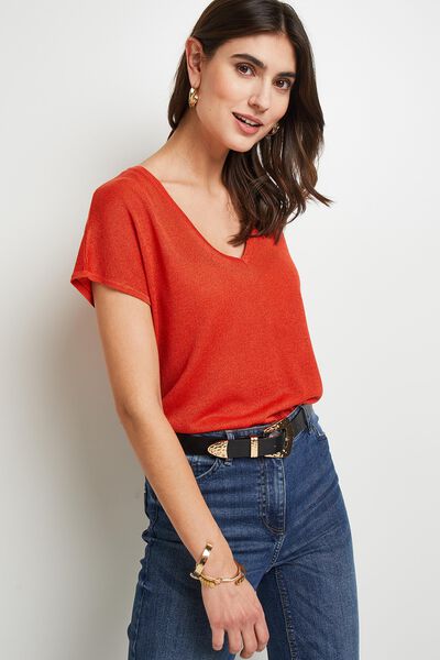 Pull lurex femme