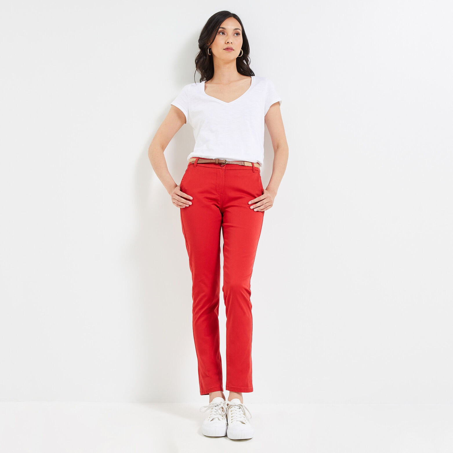 Pantalon chino femme