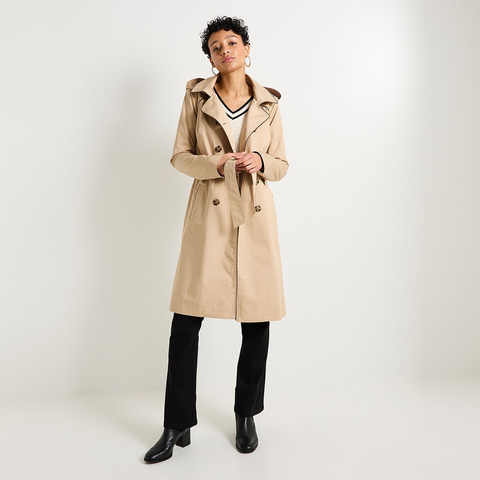 Manteaux Femme Trench Femme Grain De Malice Trench Femme Beige