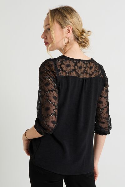 Blouse à manches fantaisie femme