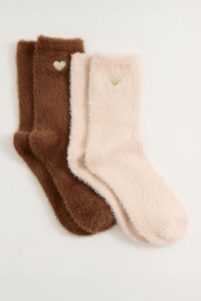Lot de 2 paires de chaussettes femme