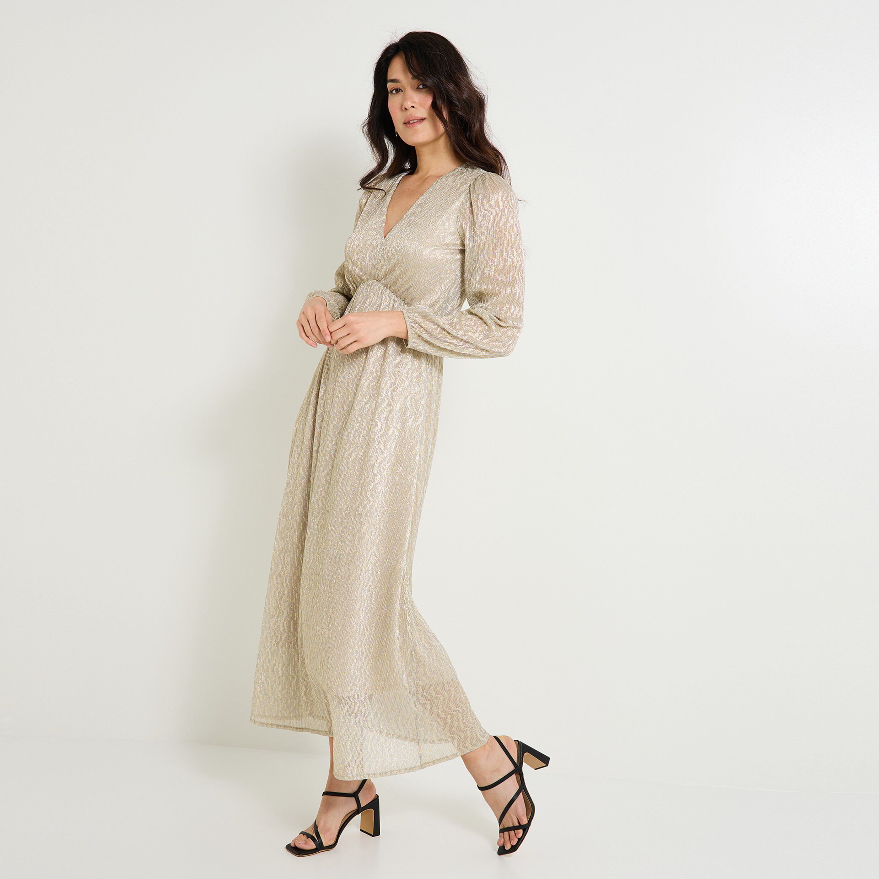 Robe longue habill&eacute;e femme