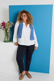 Blouse avec gilet femme