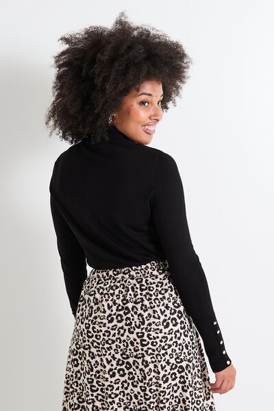 Pull col roulé femme