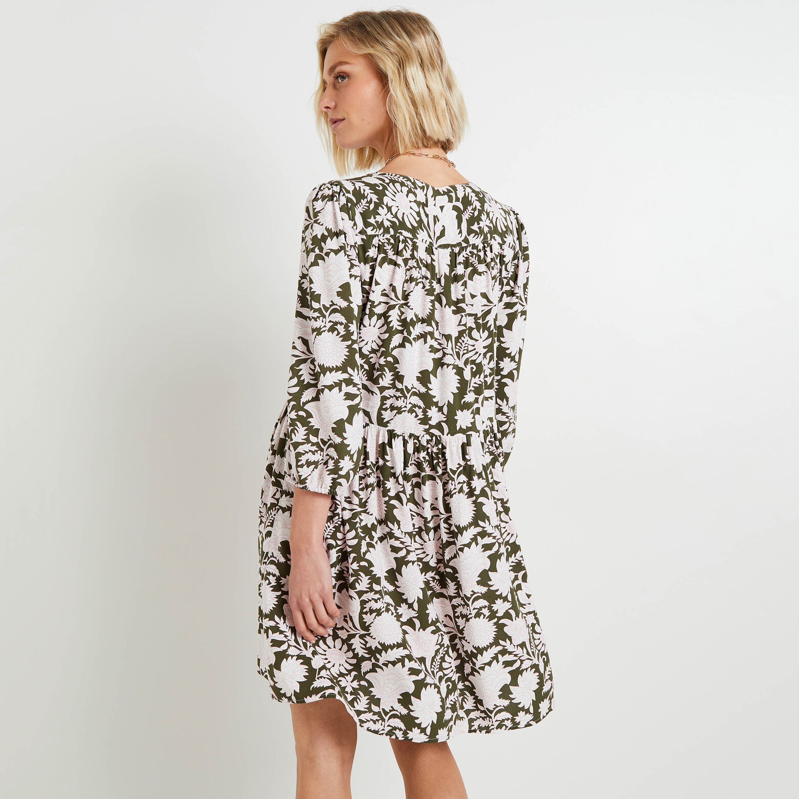 Robe fluide imprimée femme