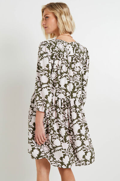 Robe fluide imprimée femme