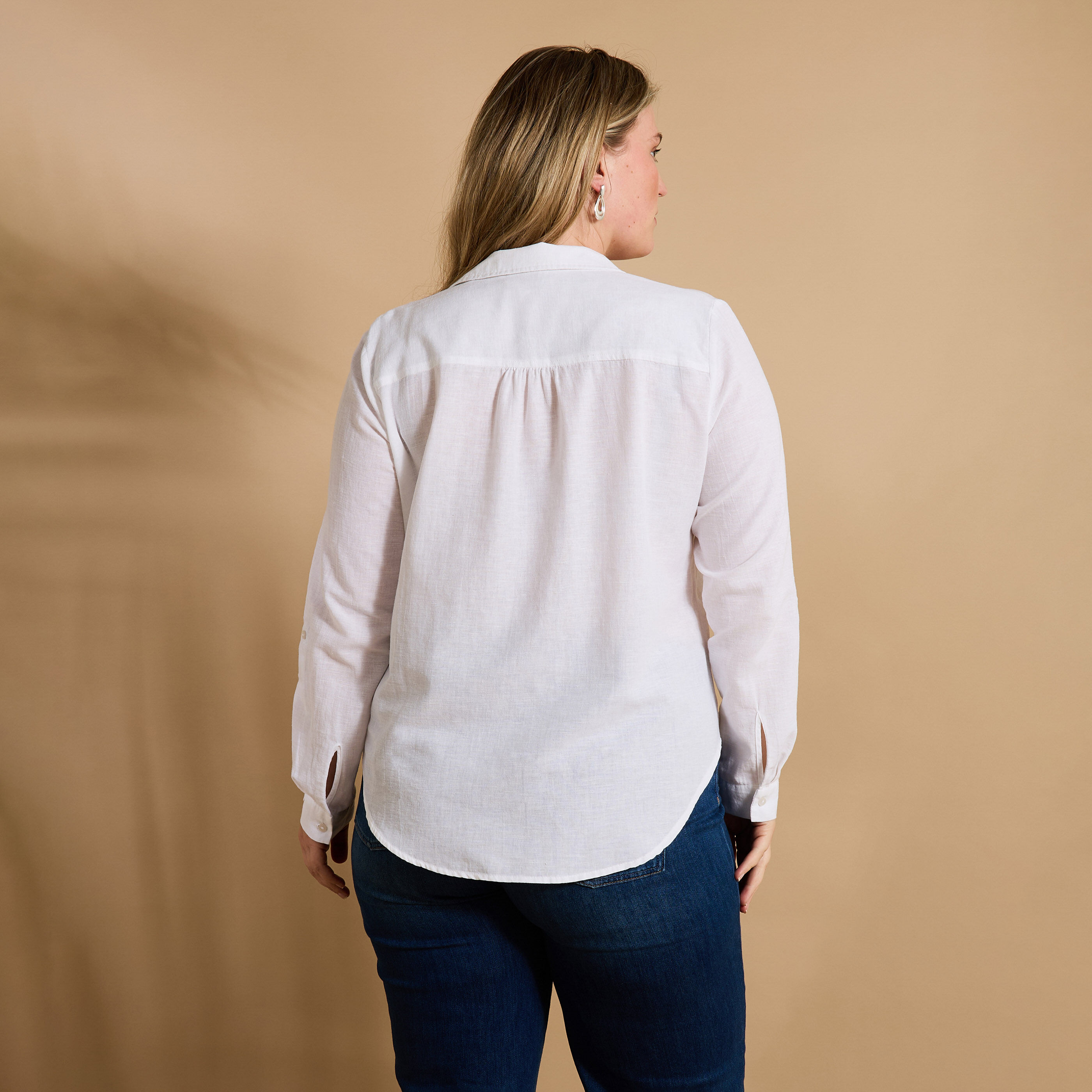 Blouse en coton et lin femme 