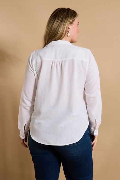 Blouse en coton et lin femme 