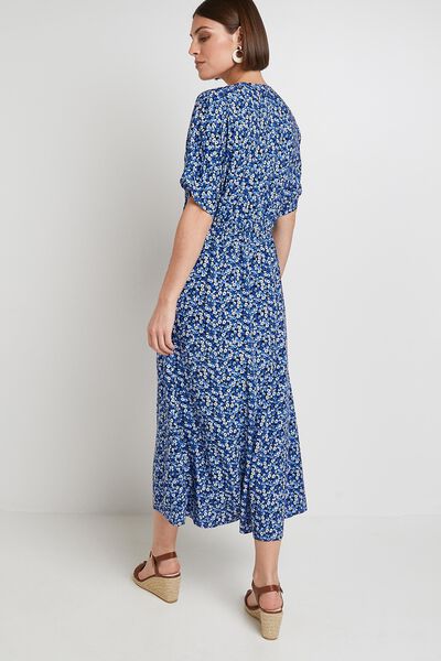 Robe longue imprimée femme