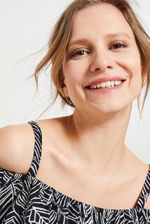 Blouse épaules dénudées femme