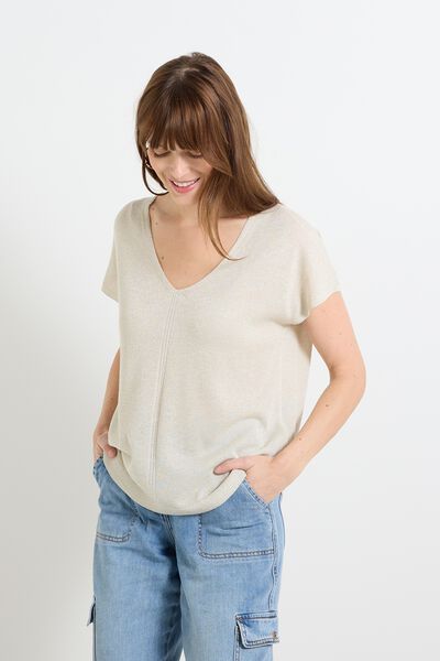 Pull manches courtes femme
