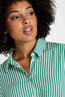 Chemise loose rayée femme