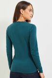 Pull col V femme