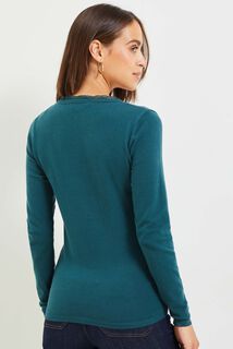 Pull col V femme