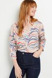 T-shirt en maille col V femme