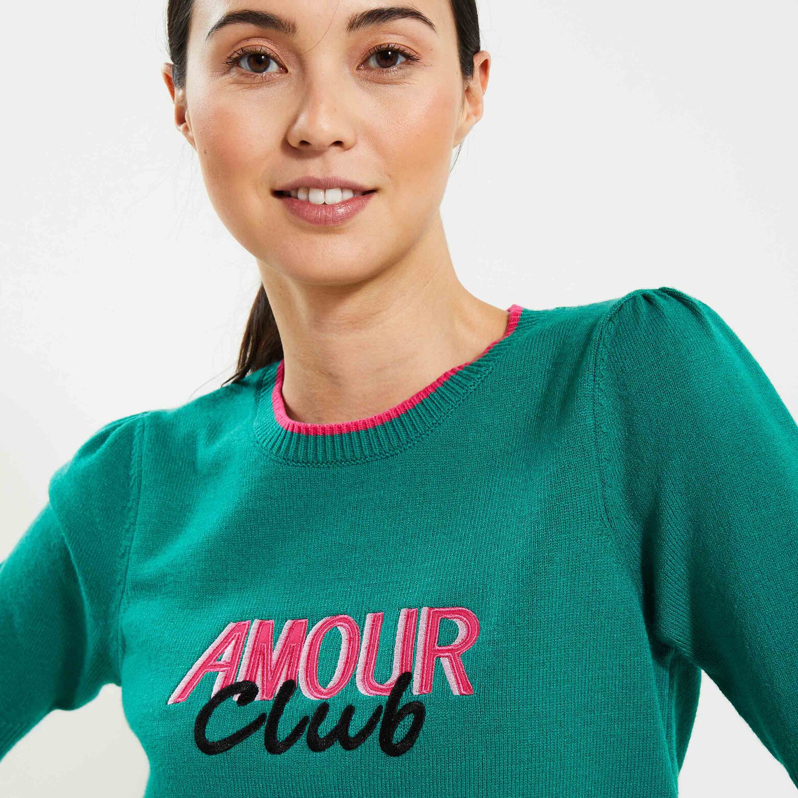 Pull amour femme