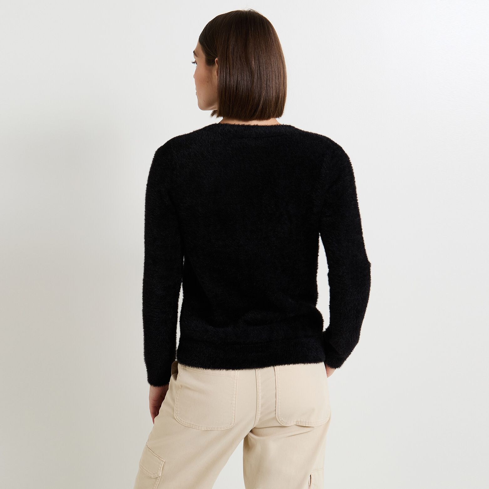 Gilet col V femme