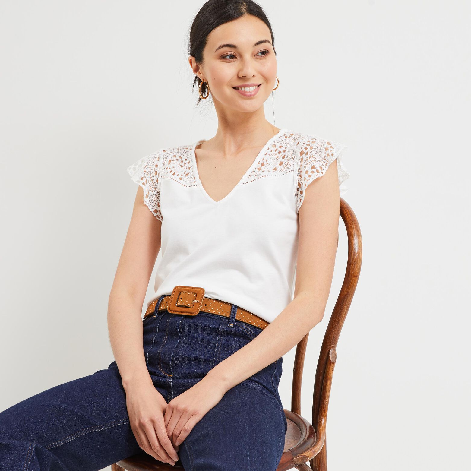 Tshirt uni femme