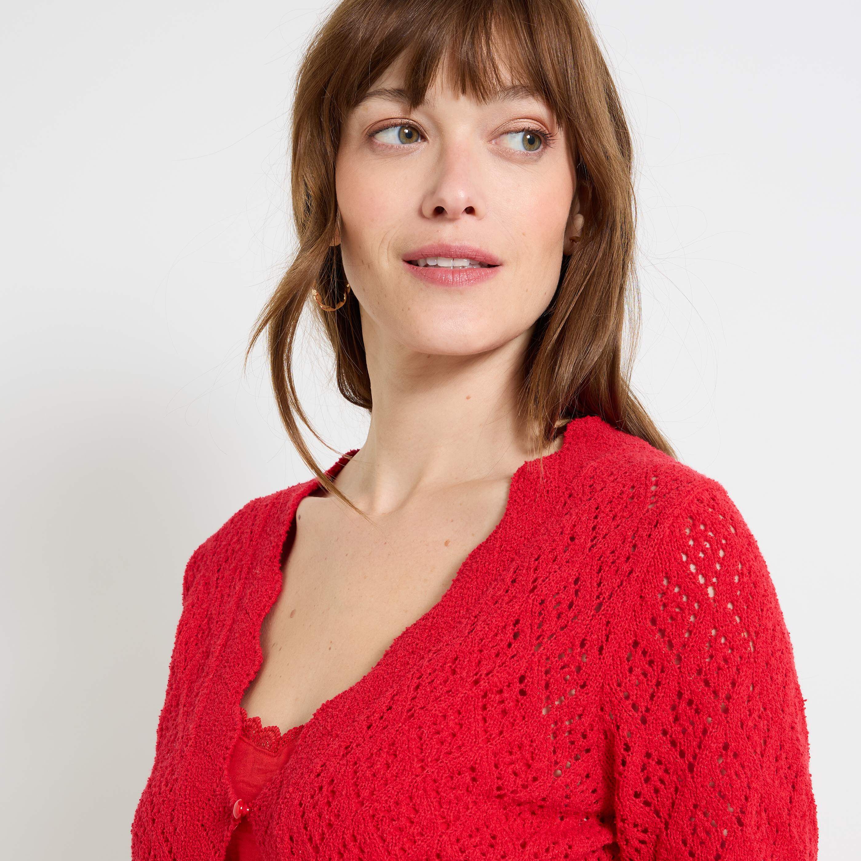 Gilet manches courtes femme