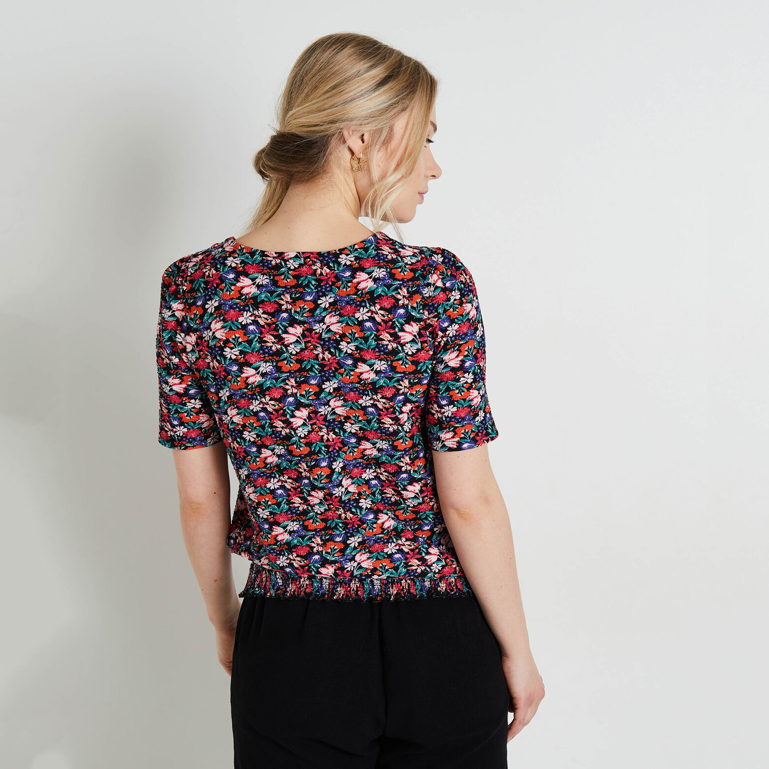 Tshirt col V femme