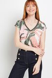 T-Shirt col V femme