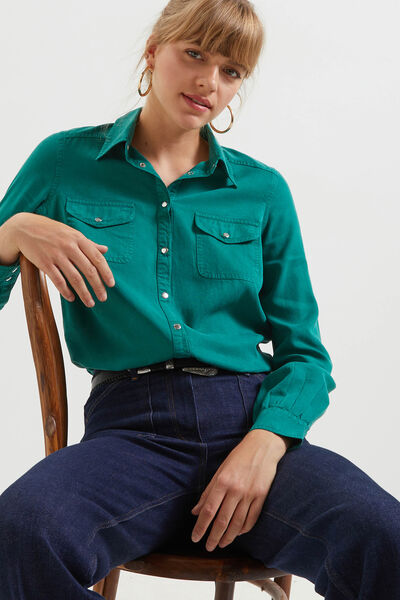 Chemise unie femme