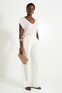 T-shirt en lin mélangé femme