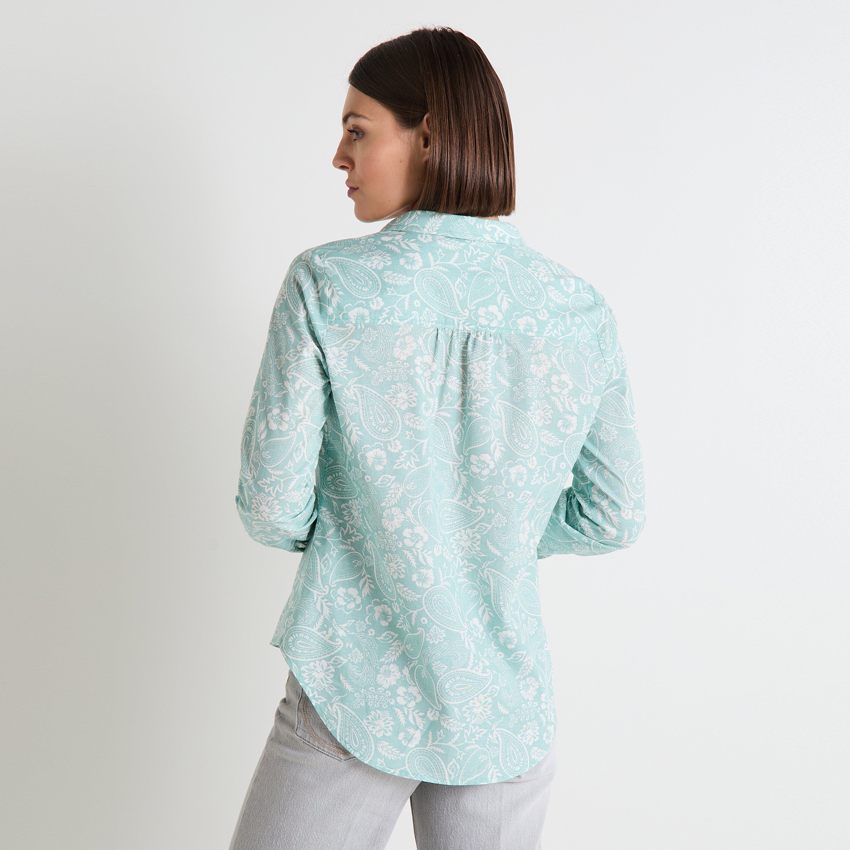 Blouse col chemise femme