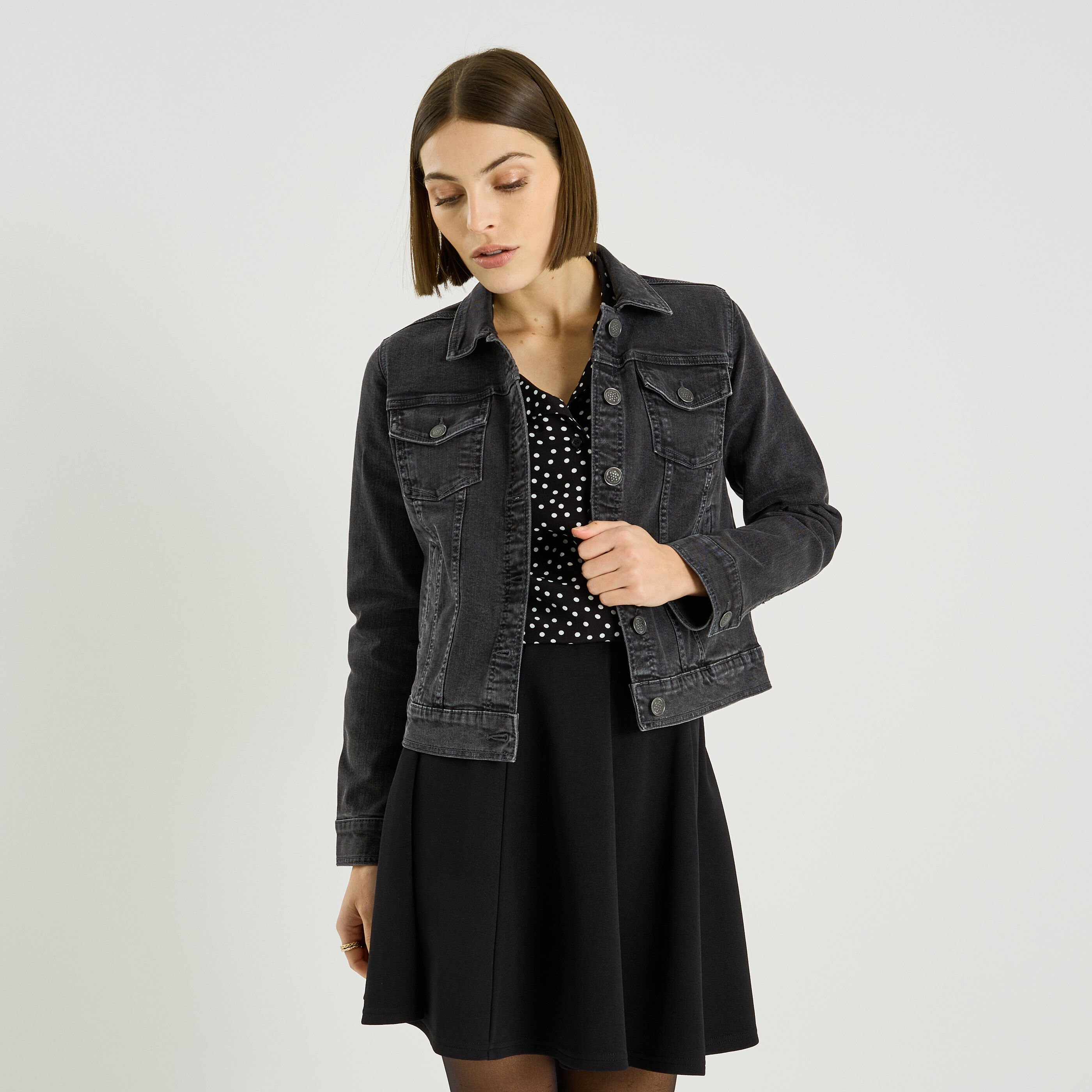 Veste en jean femme