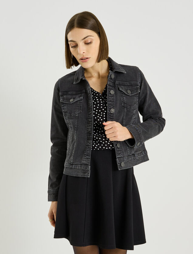 Veste en jean femme