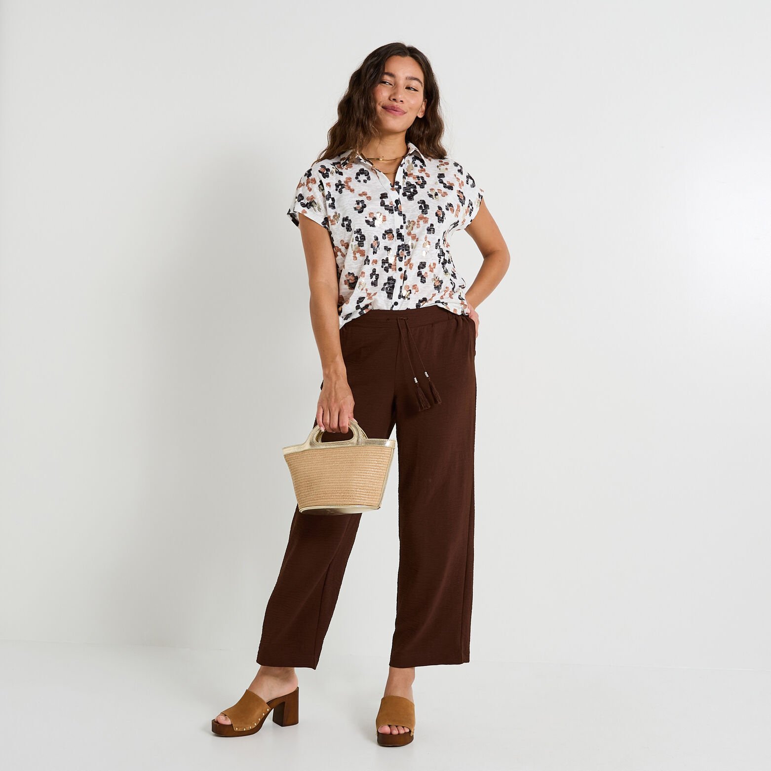 Chemise manches courtes femme