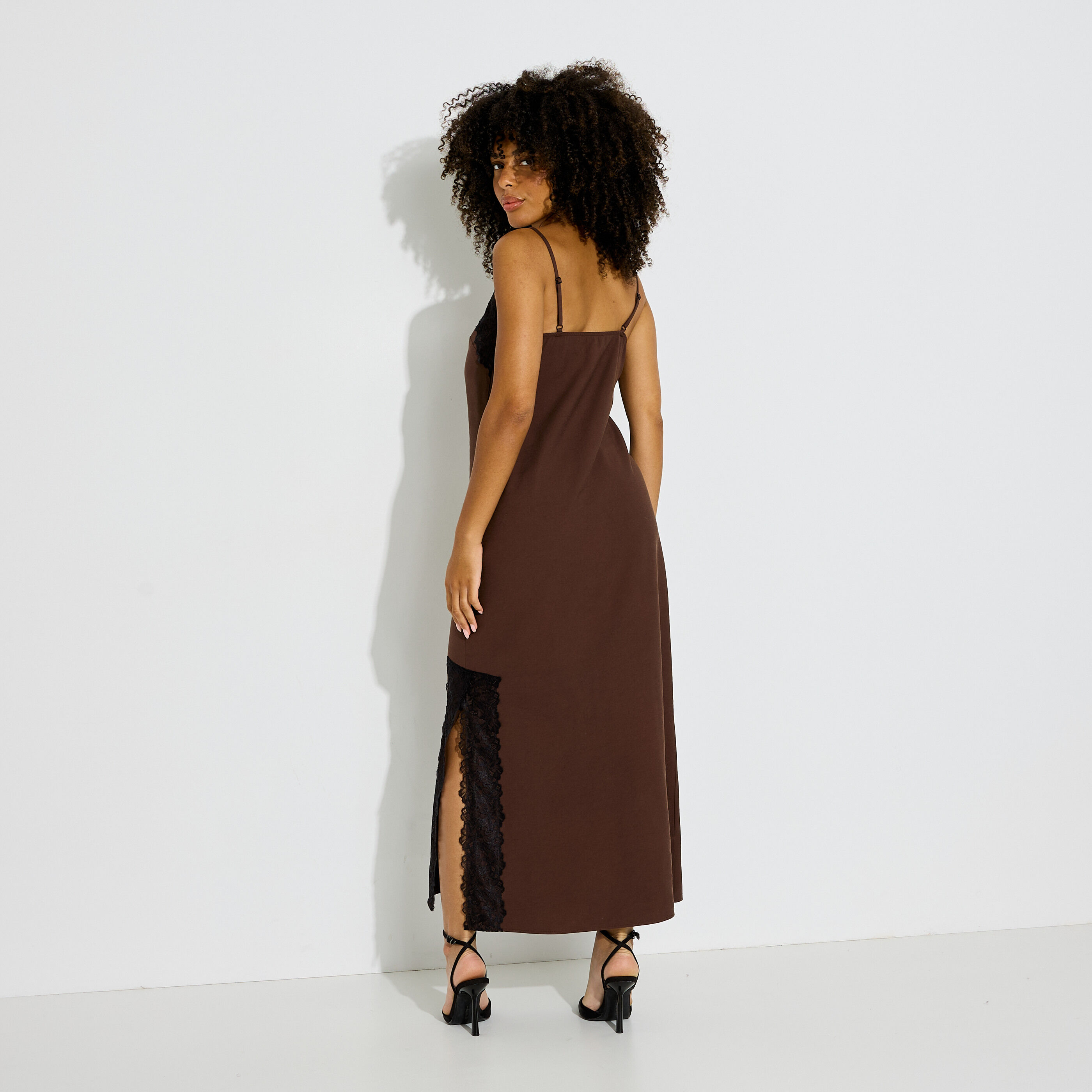 Robe nuisette longue habill&eacute;e