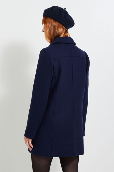 Manteau caban boutonné femme
