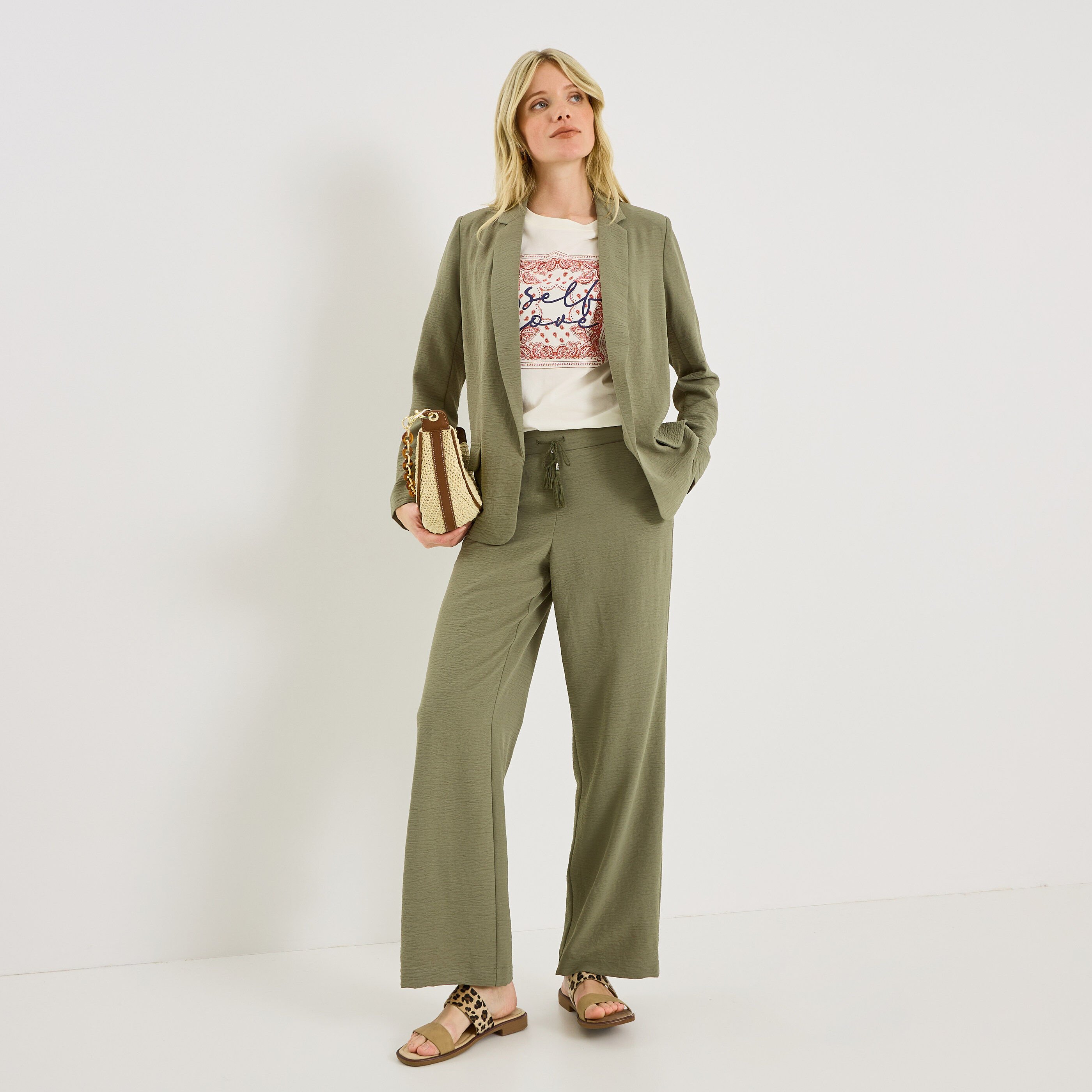 Pantalon large fluide TALL femme