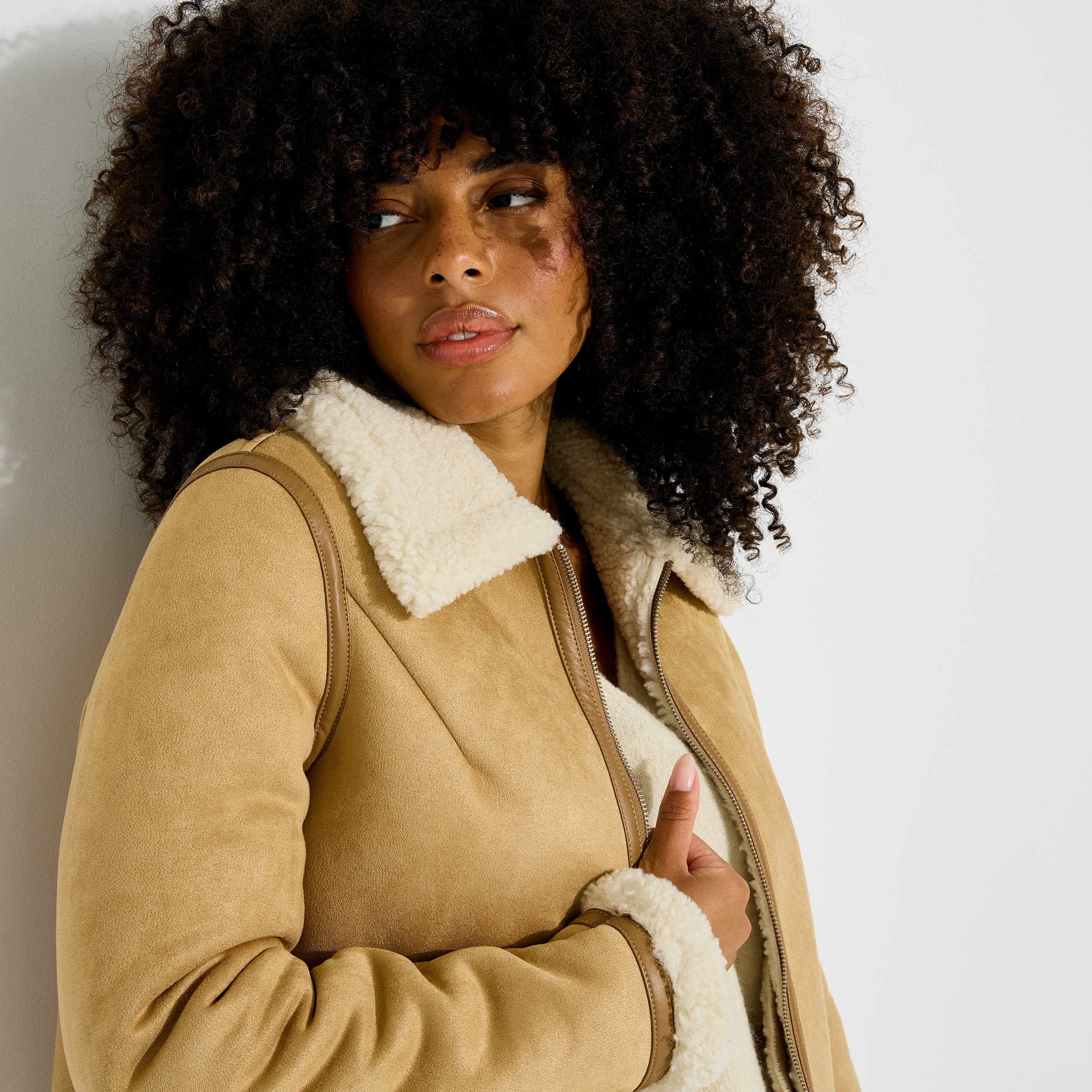 Blouson en su&eacute;dine femme