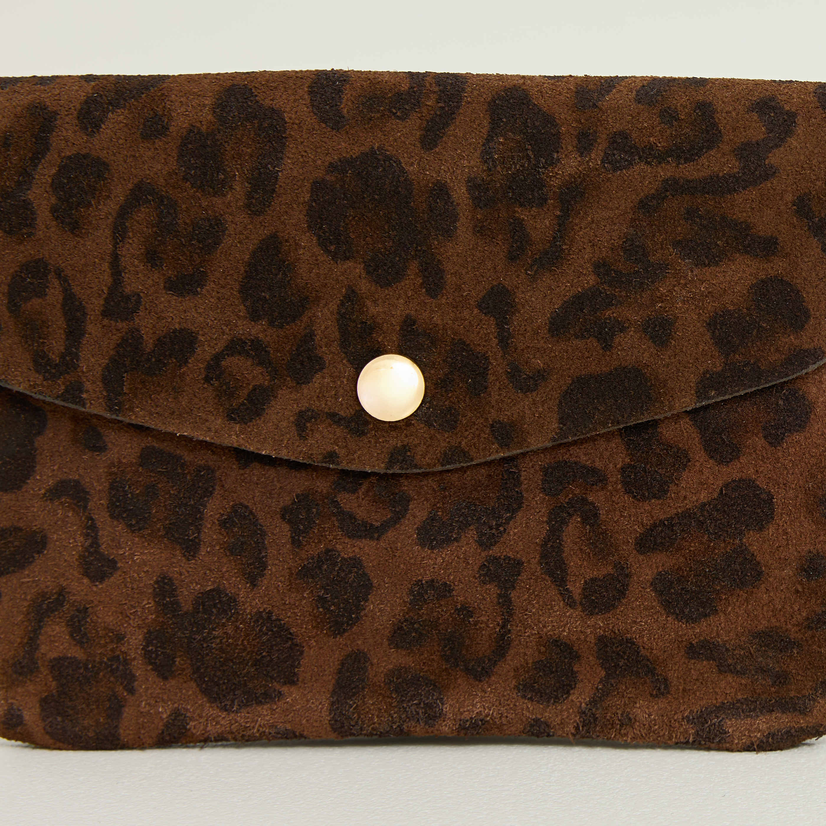 Porte-monnaie imprim&eacute; l&eacute;opard femme