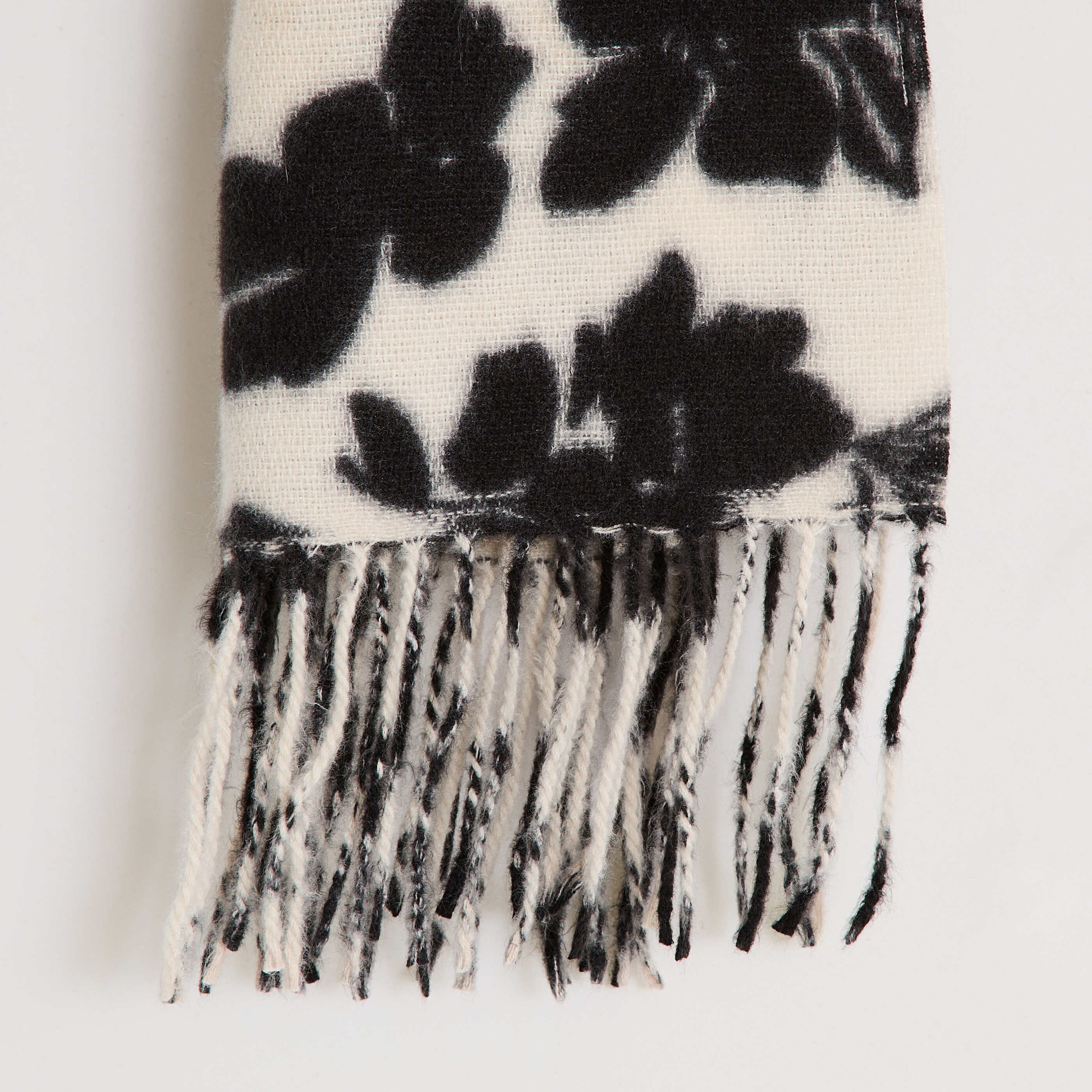 &Eacute;charpe bicolore motif fleurs